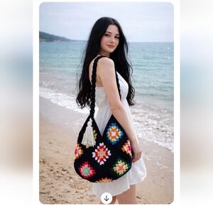 Handmade Crochet Women's Shoulders Bag